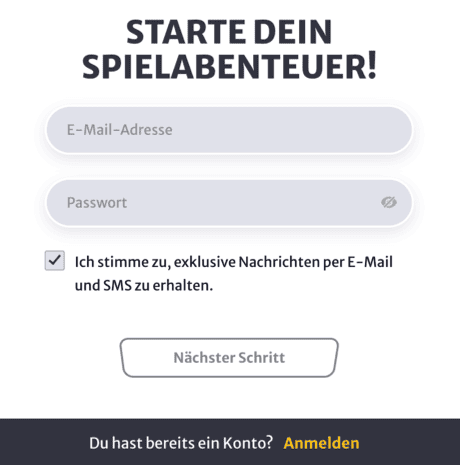 Registration at Hellspin casino